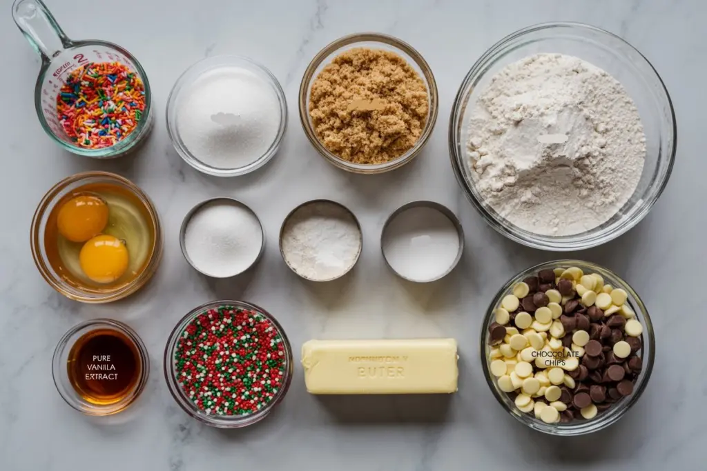 Christmas Chocolate Chip Cookies 13 Ingredients for Christmas Chocolate Chip Cookies