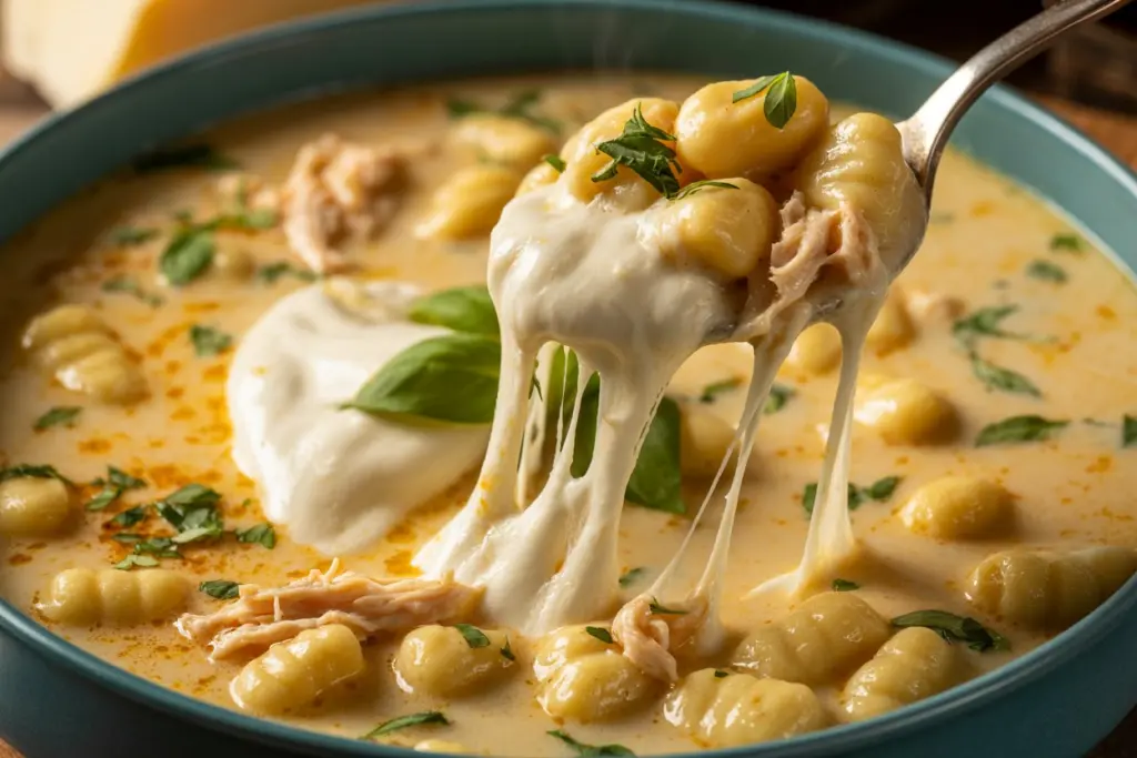 Crockpot Chicken Gnocchi Soup 4 Cheesy Creamy Chicken Gnocchi Soup