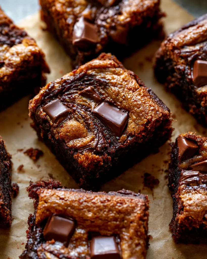 Sourdough Discard Blondies 10 Double Chocolate Blondies