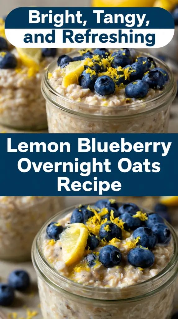 Healthy Overnight Oats Recipe (10 Flavor Toppings) 10 Healthy Lemon Blueberry Overnight Oats