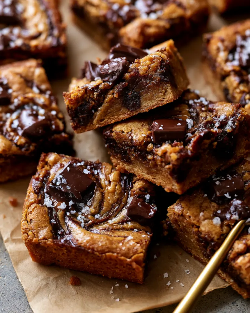 Sourdough Discard Blondies 9 Peanut Butter Swirl Chocolate Chip Blondies Cookies
