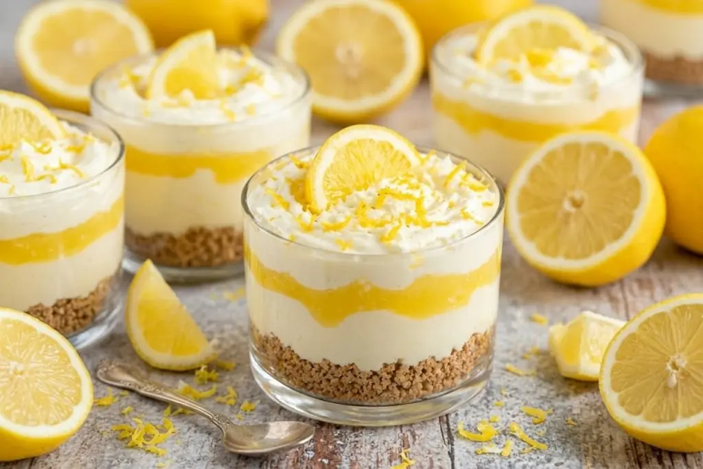 Spring Citrus Cheesecake Cups