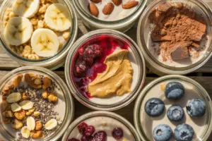 Healthy Overnight Oats Recipe (10 Flavor Toppings) 10 Healthy Overnight Oats Recipe (10 Flavor Toppings)