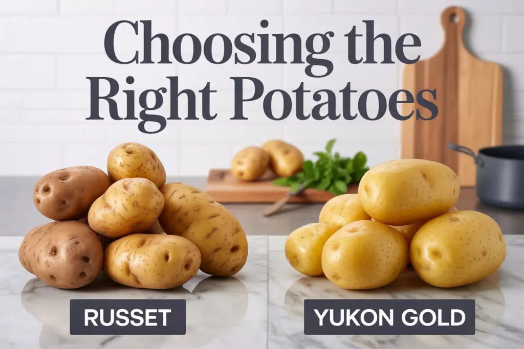 Loaded Potato Soup 2 Russet vs Yukon Gold Potatoes