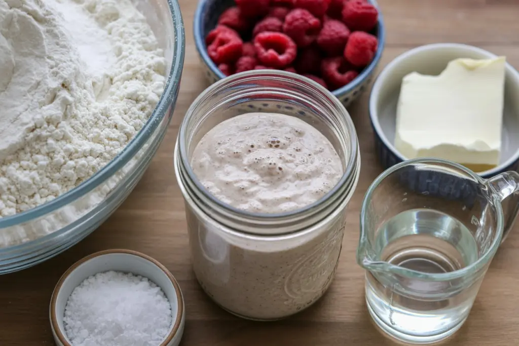 raspberry sourdough bread ingredients