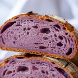 Purple Sweet Potato Sourdough Bread recipe card