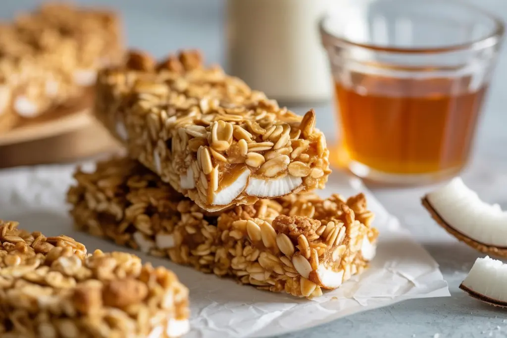 Coconut Honey Granola Bars
