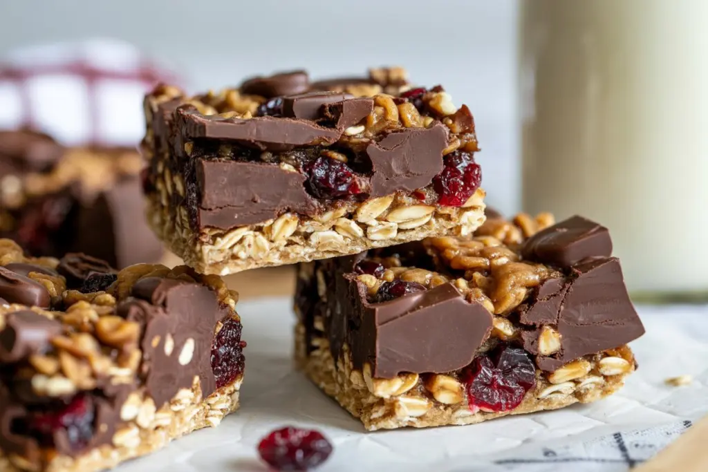 Dark Chocolate Cranberry Bars