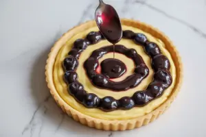 Blueberry Lemon Curd Tart