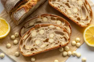 Lemon and White Chocolate Sourdough Bread