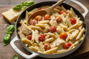 Ricotta Chicken Pasta with Tomatoes