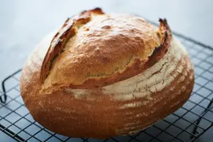 Sourdough Buttermilk Bread oval-Shaped loaf Cool completely on a wire rack
