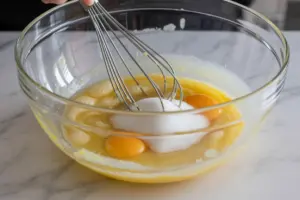 eggs-sugar mixture.