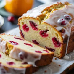 Sourdough Cranberry Orange Quick Bread with Orange Glaze recipe card