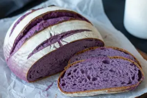 Purple Sweet Potato Sourdough Bread ( Only 4 ingredients) 