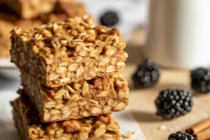Maple Cinnamon Sourdough Oatmeal Breakfast Bars