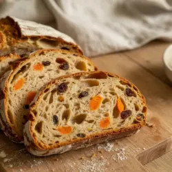 sourdough carrot bread recipe card