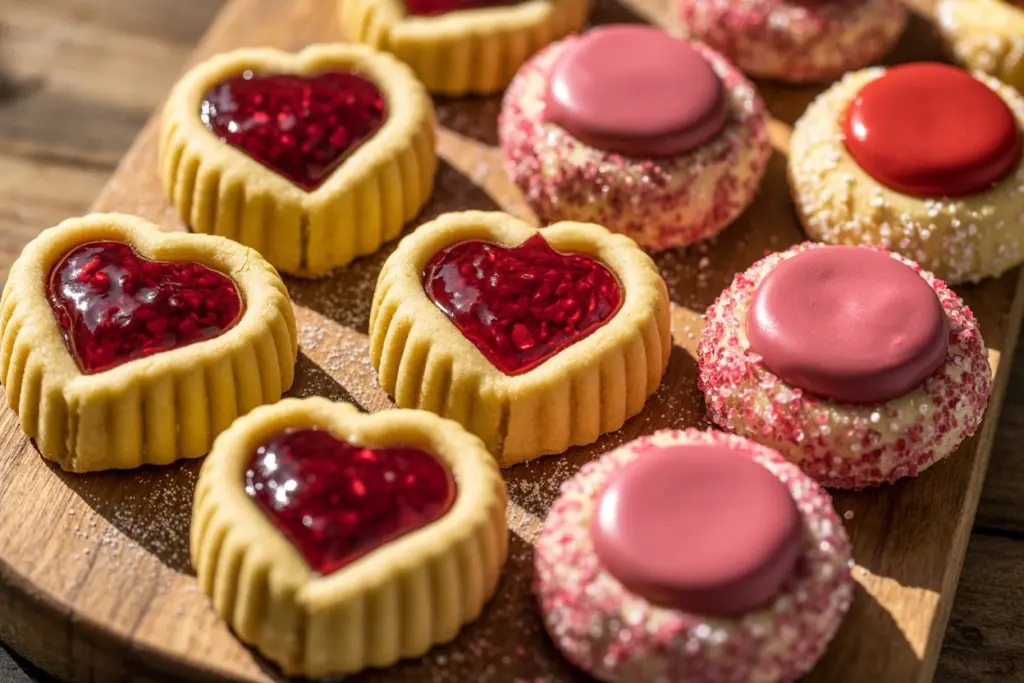 Valentine Thumbprint Cookies