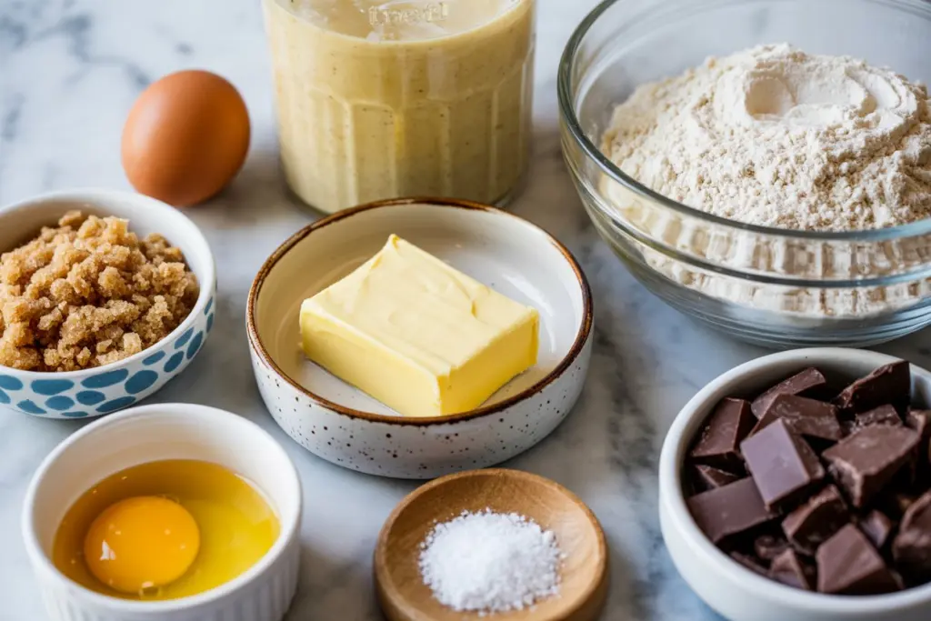 sourdough discard blondies ingredients