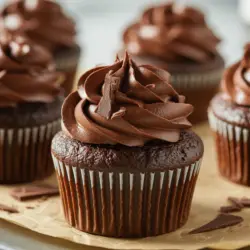 chocolate sourdough cupcakes recipe card layout