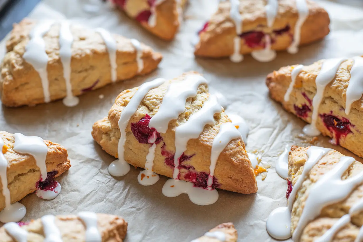 Sourdough Cranberry Orange Scones