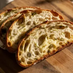 Italian Herbs and Cheese in Sourdough Bread recipe card
