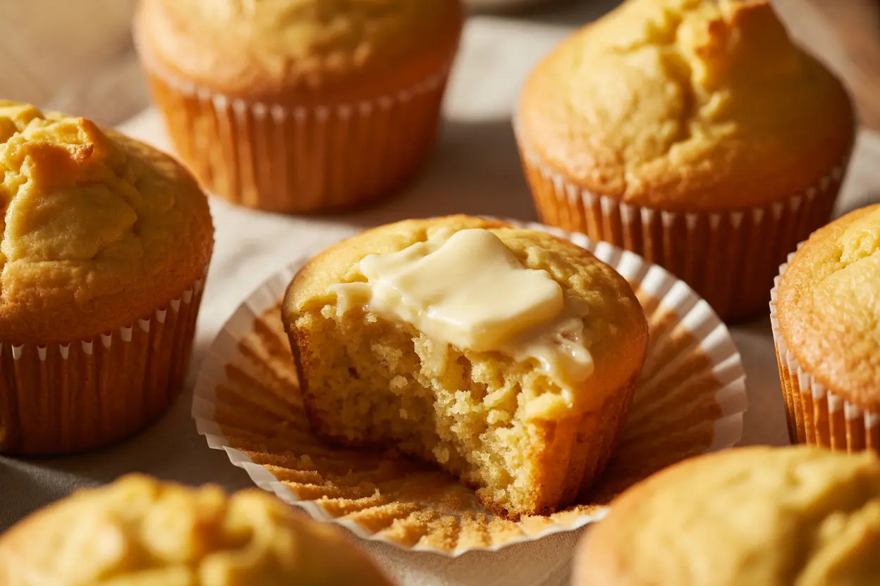 Sourdough Cornbread Muffins With Discard