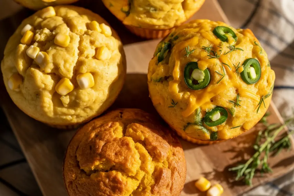 Sourdough cornbread muffins Flavor Variations