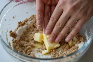 Sourdough Cinnamon Muffins with crumble topping