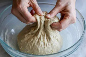 Perform a set of stretch-and-folds,