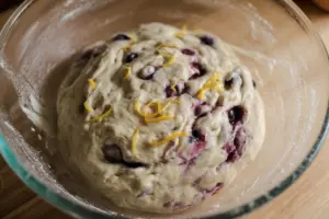 Blueberry Sourdough Bread dough