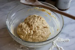 Sourdough Biscotti dough forms