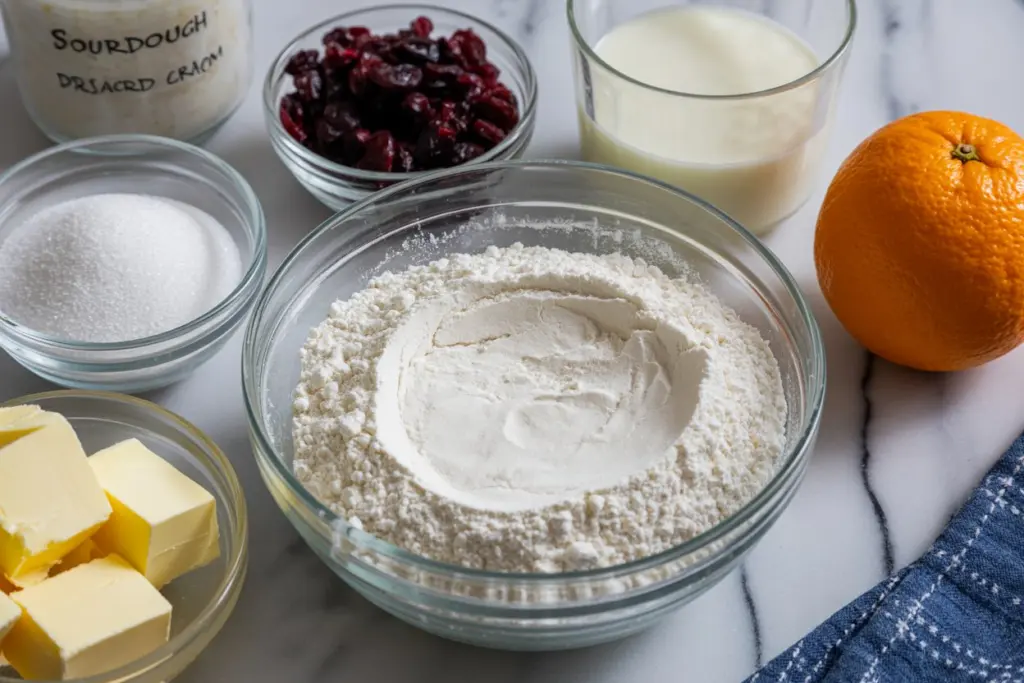 Sourdough Cranberry Orange Scones 3 sourdough-cranberry-orange-scones-Ingredients