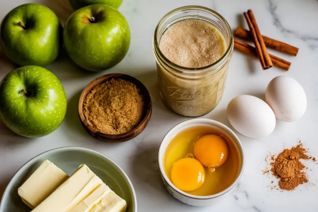 sourdough discard apple bread ingredients