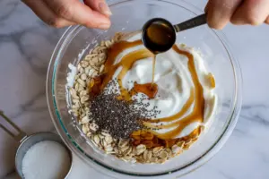 Healthy Overnight Oats Recipe (10 Flavor Toppings) 7 Preparing Healthy Overnight Oats Recipe