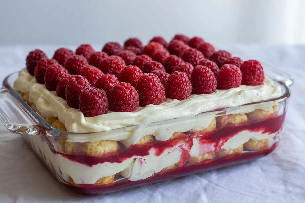 Best Raspberry Tiramisu