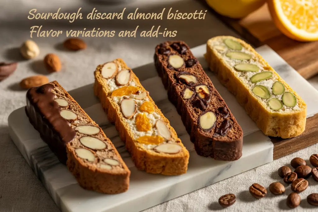 Sourdough Discard Almond Biscotti Flavor Variations