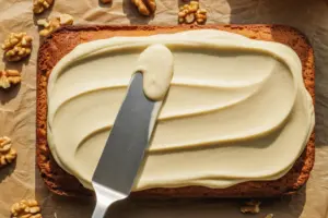 Spread the cream cheese frosting