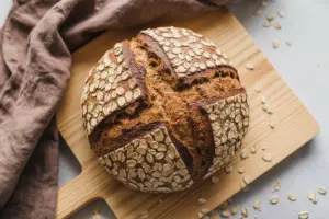 Rustic Honey Oat Sourdough Bread