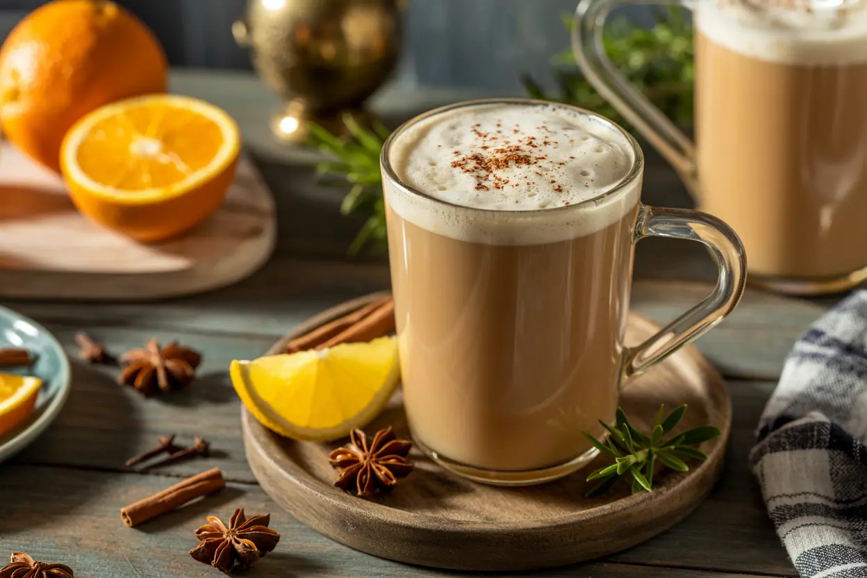Orange Spice Tea Latte