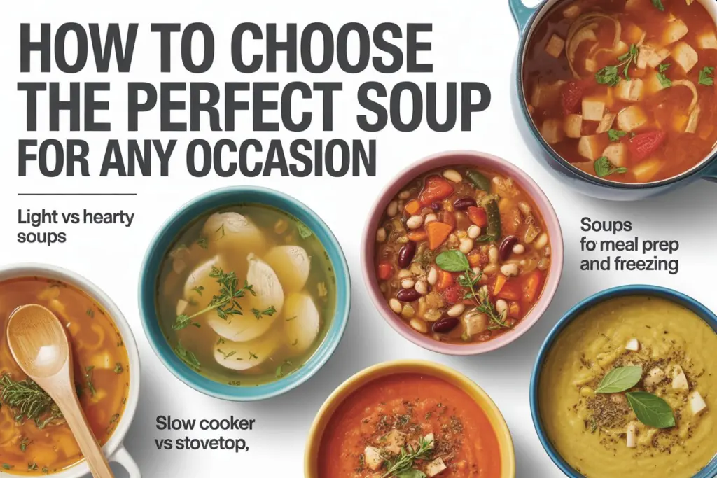 How to Choose the Perfect Soup Recipes for Any Occasion