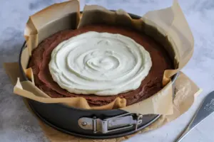 Fudgy Brownie Cheesecake