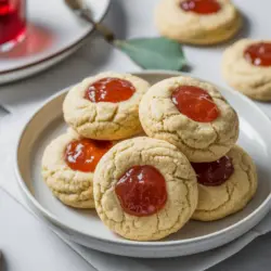 Easy Thumbprint Sourdough Discard Cookies recipe card