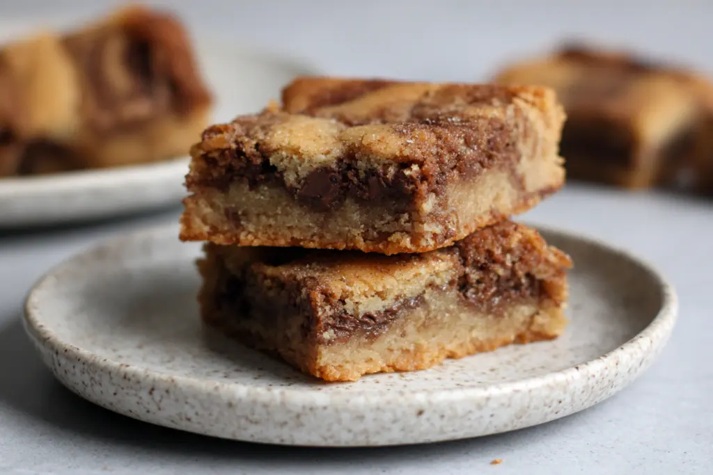 Cinnamon Swirl blondies