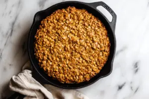 Pumpkin Oat Skillet Cookie with Sourdough Discard 13 freshly baked Pumpkin Oat Skillet Cookie with sourdough discard