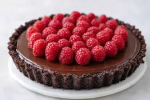 raspberry chocolate tart