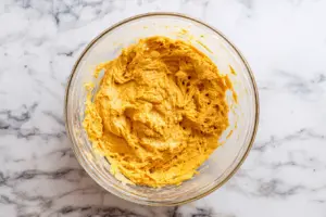 Pumpkin Oat Skillet Cookie with Sourdough Discard 10 pumpkin Cookie batter