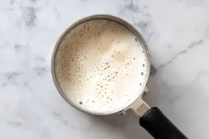 thick, creamy foam milk