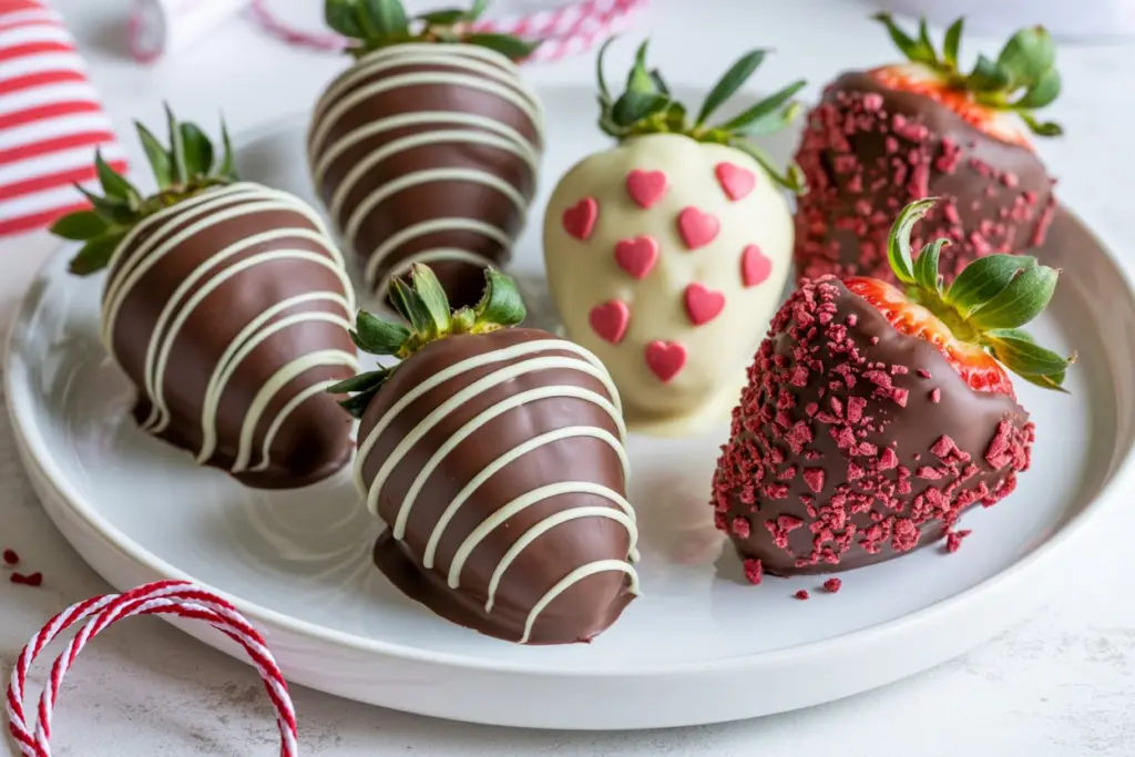 valentine's day chocolate covered strawberries