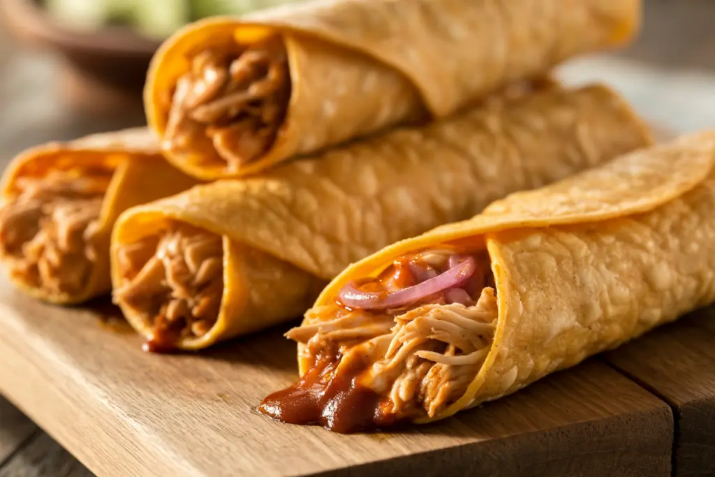BBQ Chicken Taquitos